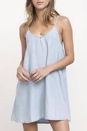  Chambray Strappy Dress