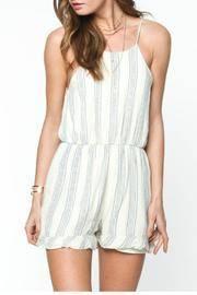 Striped Tie Romper