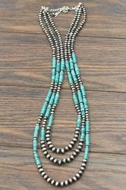  Natural Heishi-turquoise Navajo-pearl Necklace
