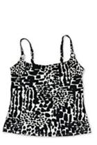  Black/white 2-piece Tankini