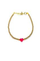  Gold Opal-heart Bracelet