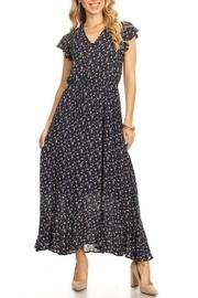  V-neck Floral Maxi-dress