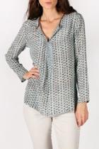  Dots Pleated Top
