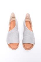 Cutout Peep-toe Flat