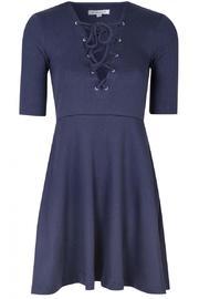  Lace-up Skater Dress