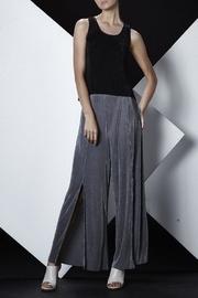 Pleated Slit Pants