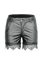 Pleather Lace Shorts