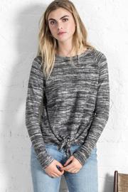  Reversible Tie Front Sweatshirt