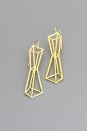  Pyramids Outline Earrings