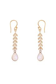  Cascade Drop Rainbow Moonstone Earrings