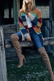  Rainbow Stripe Cardi