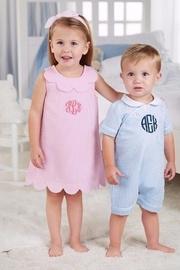  Seersucker Blue Shortall