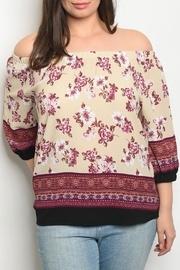  Burgundy Cream Top