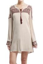  Embroidered Woven Dress