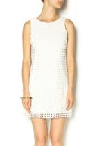  White Lattice Dress