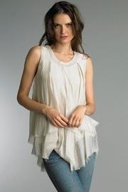  Raw-edge Silk Top