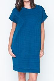 Denim Stitch Detail Dress