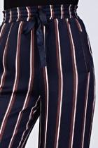  High Waist Striped Pants