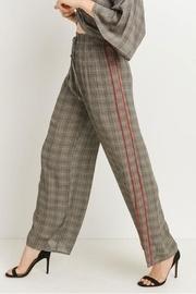  Plaid Side-stripe Pants