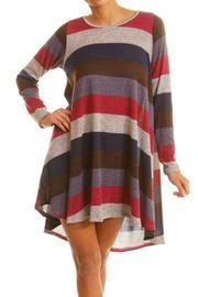  Knit Stripe Dress