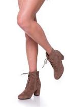  Brown Laces Booties