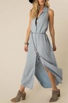  Dusted Chambray Dress