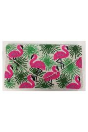  All Beaded Pink Flamingo Clutch
