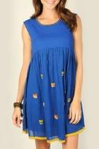  Flower Applique Dress
