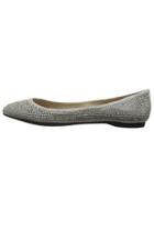  Silver Grey Rhinestone Flats