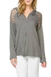  Crochet Inlay Hoodie