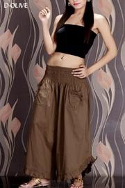  Ruffle Pant-olive