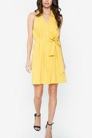  Mustard Button-up Dress