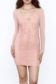 Pink Ruched Dress