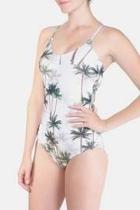  Palm Corset Swimsuit