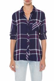  Hunter Navy Orchid Top