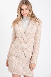  Tweed Button Blazer