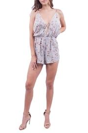  Grey Floral Romper