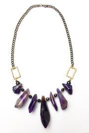  Raw Amethyst Necklace