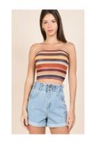  Rust Multicolor Tube-top