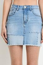  Patched-up Denim Skirt