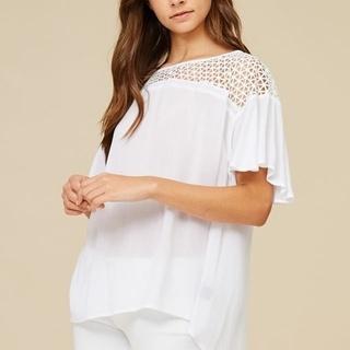  Ivory Cut Out Top