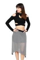  Stripe Midi Skirt