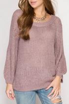  Rose Knit Sweater