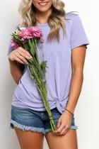  Lilac Twist-front Tee