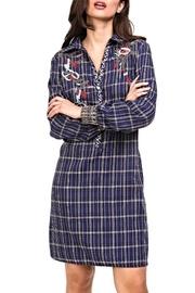  Embroidered Plaid Tunic/dress