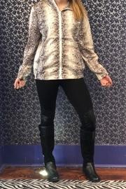  Snakeskin Print Windbreaker