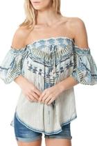 Janina Off The Shoulder Embroidered Tunic