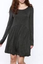  Charcoal Long Sleeve Dress