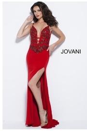  Red Floral Gown