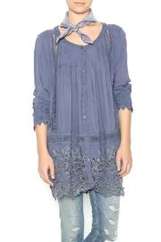  Embroidered Flutter Tunic